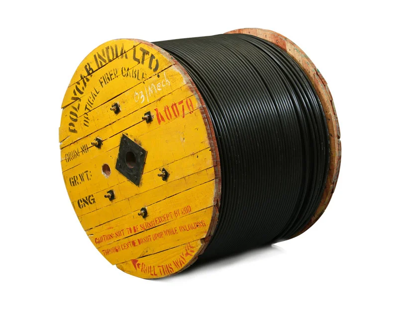 Technicians laying optical fiber cable