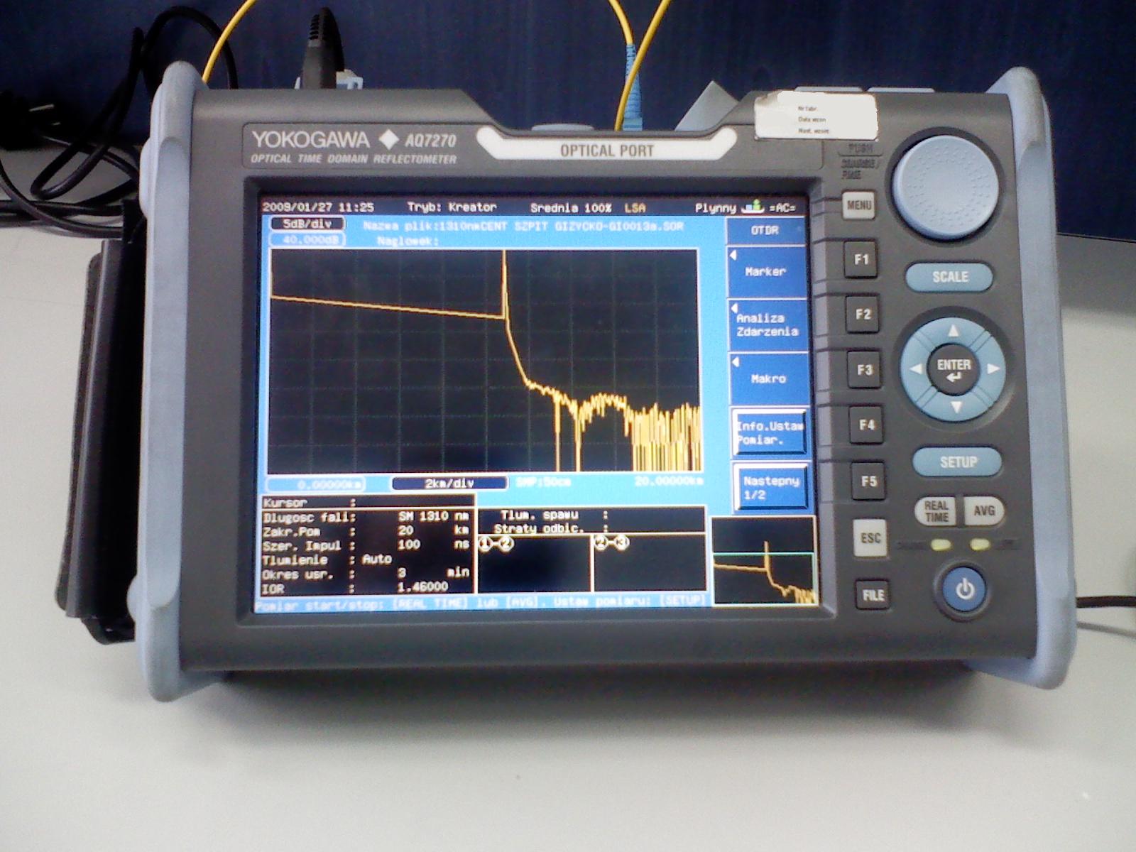 Optical fiber OTDR testing equipment