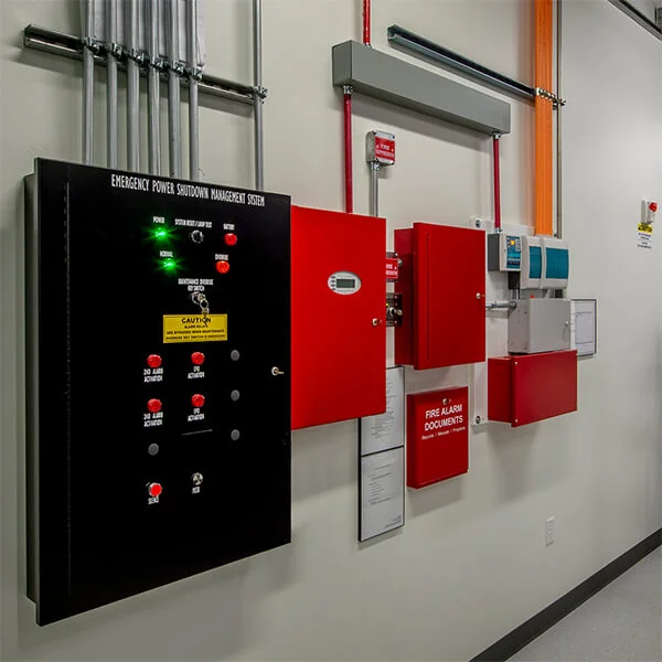 Fire alarm control panel installation